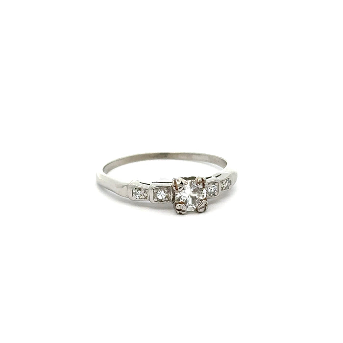 Vintage 0.35ctw Diamond Engagement Ring in Platinum