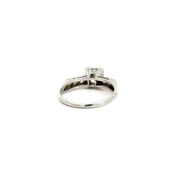 Vintage Mid Century 0.64ctw Diamond Engagement Ring in Platinum