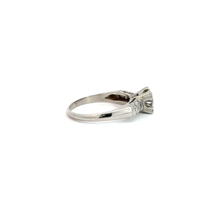 Vintage Mid Century 0.64ctw Diamond Engagement Ring in Platinum