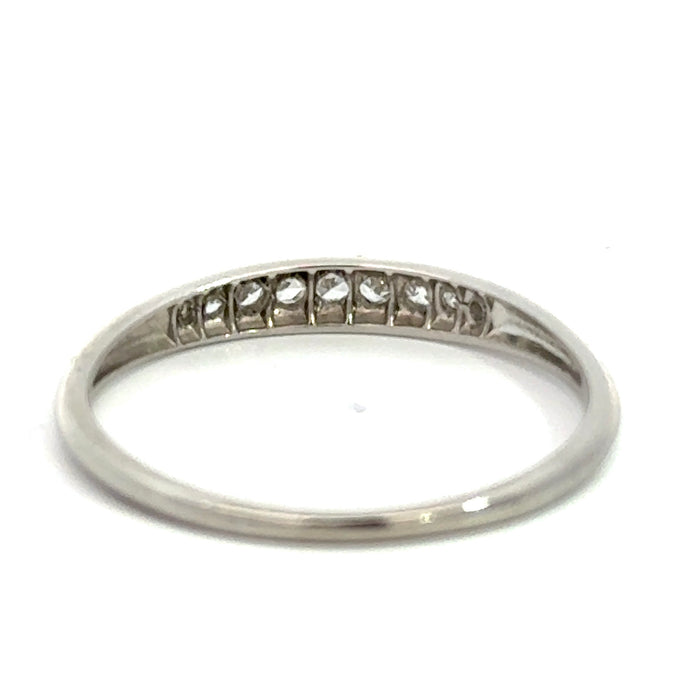 Vintage Diamond and Platinum Band