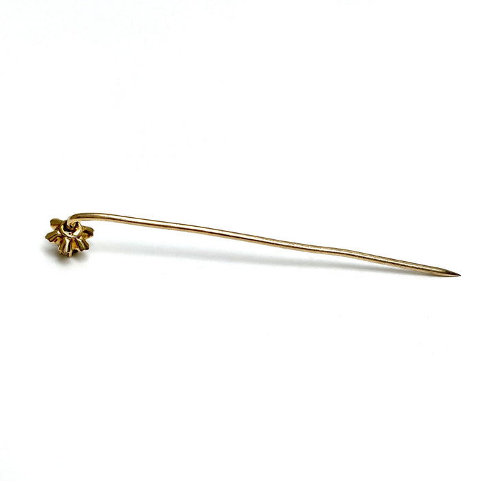 Diamond Pin in 10k Yellow Gold Buttercup Setting